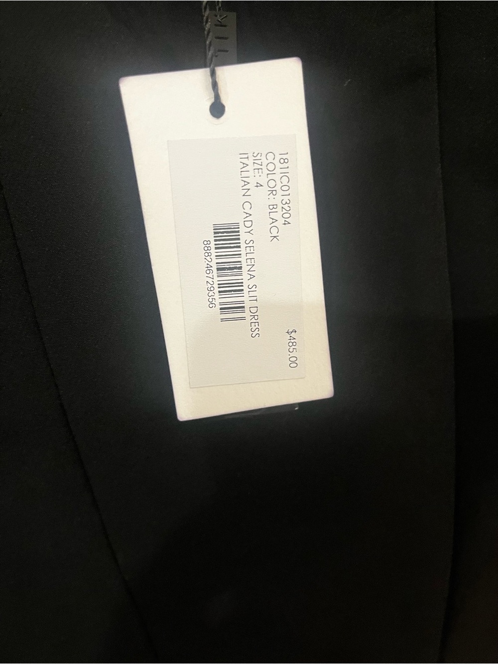 Milly NWT $498 Italian Cady Selena Slit Dress - Picture 9 of 9